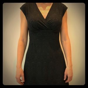 Black and purple dress